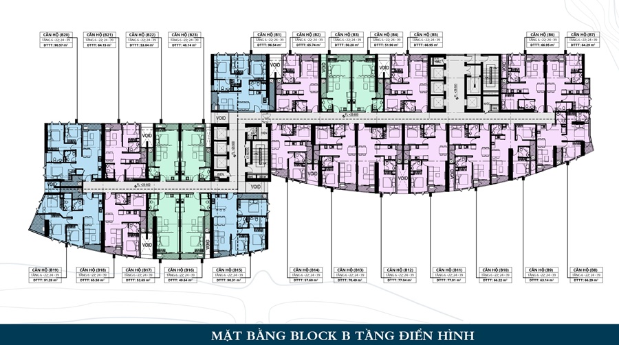 mặt bằng i tower quy nhơn